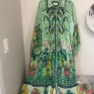 Anthropologie dress, new with tags. Cotton Maxi dress with sleeves